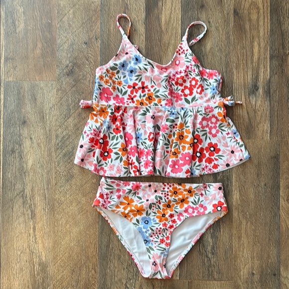 SHEIN Other - SHEIN two piece pink orange floral tankini NWOT